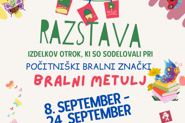 Razstava Bralni metulj 2025